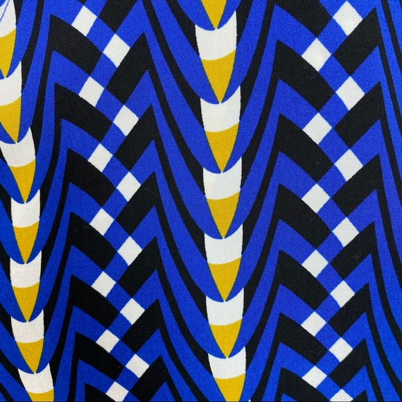 The Odells bright blue print wrap slouch top L - Picture 8 of 12